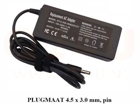 Q24U - OEM, Dell laptop oplader 19.5v, 2.31a - 4.5 x 3.3 mm met pin