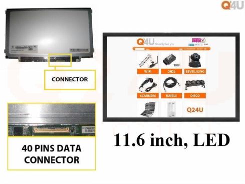 Scherm 11.6 inch, 1366 x 768, B116XW03 V.1 - Glanzend