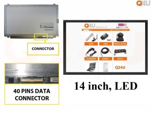 Scherm 14.0 inch, 1600 x 900, LTN140KT03-401 - Mat