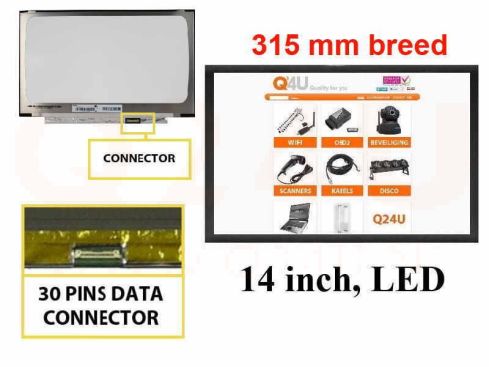 Scherm 14.0 inch, 1366 x 768, N140BGA-EA4 - Glossy - 315 mm breed