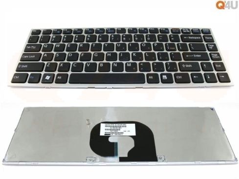 Sony Vaio VPC-Y series laptop toetsenbord, US - zwart - zilver frame