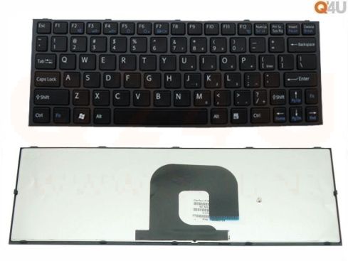 Sony VAIO VPC-YA VPC-YB series laptop toetsenbord, US - zwart - frame