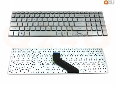 Acer Aspire 5755 series laptop toetsenbord, US - zilver