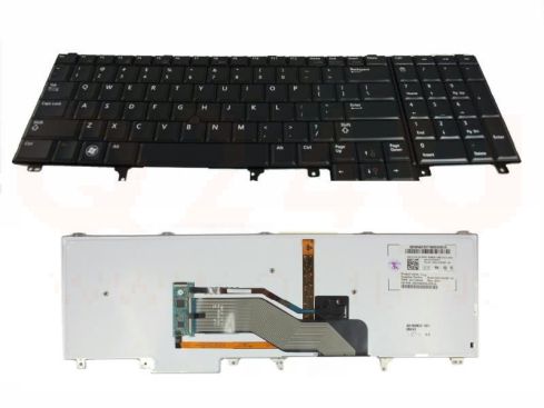 Dell Latitude E5520 E6520 Precision M6600 laptop toetsenbord, US - zwart - met licht