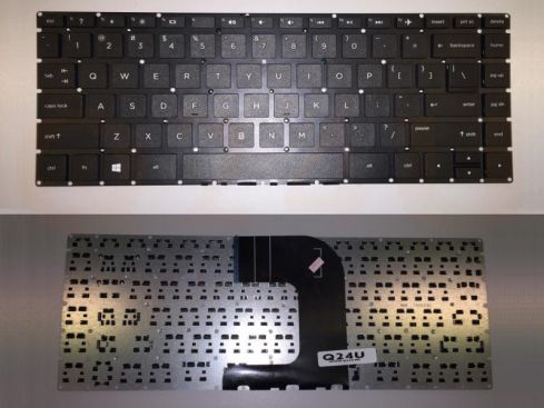 Hp 14-AC series laptop toetsenbord, US - zwart