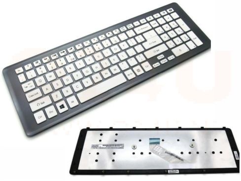 Acer.. Gateway NV76R series laptop toetsenbord, US - wit - zilver frame