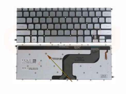 Dell Inspiron 14-7437 series laptop toetsenbord, US - zilver - met licht