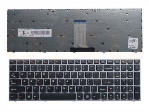 Lenovo M5400 B5400 series laptop toetsenbord, US - zwart - zilver frame