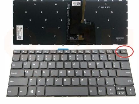 Lenovo IdeaPad 320-14ISK 320S-14IKB 320S-14IKBR laptop toetsenbord, US - zwart - met licht