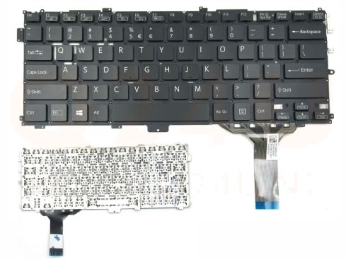 Sony VAIO Pro 13 SVP13 series laptop toetsenbord, US - zwart