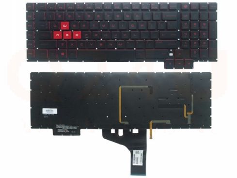 Hp Omen 17-an series laptop toetsenbord, US - zwart - met licht