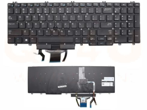 Dell Precision 7530 7540 7730 7740 E7530 M7530 toetsenbord US - met licht 0DK60