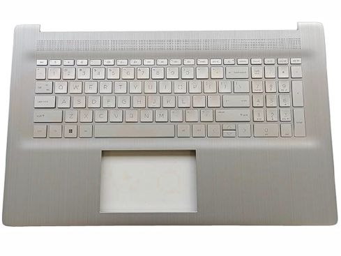 HP 17-CN 17-CP 17T-CN top case US toetsenbord - zilver - M50456-001 - licht