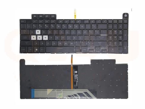 Asus TUF Gaming F15 FX507 FX507Z FX507ZC4 FX507ZM US qwerty toetsenbord - V210846BS1 - licht