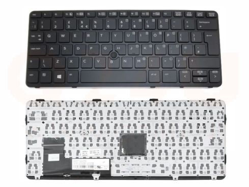 HP Elitebook 820 G1 G2 UK toetsenbord, zonder licht, 730541-031