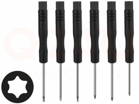 6 Delig Torx T1 T2 T3 T4 T5 T6 schroevendraaierset