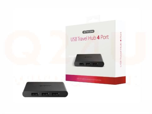 Sitecom USB 2.0 Travel Hub 4 port usb-hub