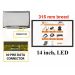 Scherm 14.0 inch, 1366 x 768, N140BGA-EA4 rev C1 - Mat - 315 mm breed - gebruikt - grade A