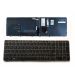 HP EliteBook 755 850 G3 G4 series laptop toetsenbord, US - zwart - zonder licht - met pointer - grijs frame