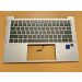 HP Probook 430 G8 - top case - US toetsenbord - zilver - met licht - M49527-001