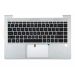 HP Probook 440 445 G8 G9 top case met toetsenbord - met licht - M23770-001 - 1x USB-C