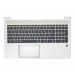 HP Probook 450 G8 455 G8 top case toetsenbord US - zilver - M21740-001 - licht