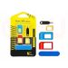 5 in 1 Metalen Nano SIM kaart converter naar Micro of Normaal